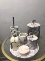 Doğal Mermer 7’li Banyo Seti